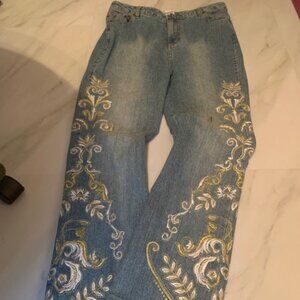 Women's Jean/Gold/white details